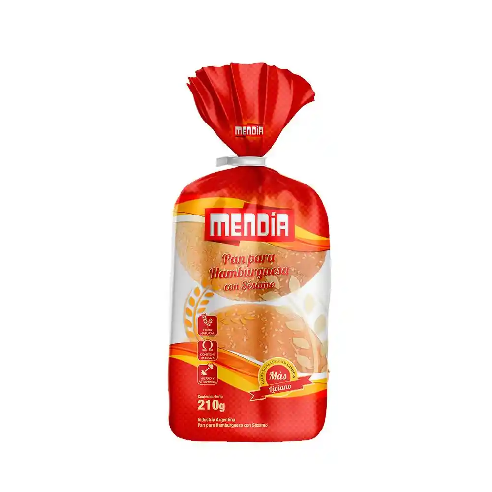 Pan de Hamburguesa Mendia 210 Gr.