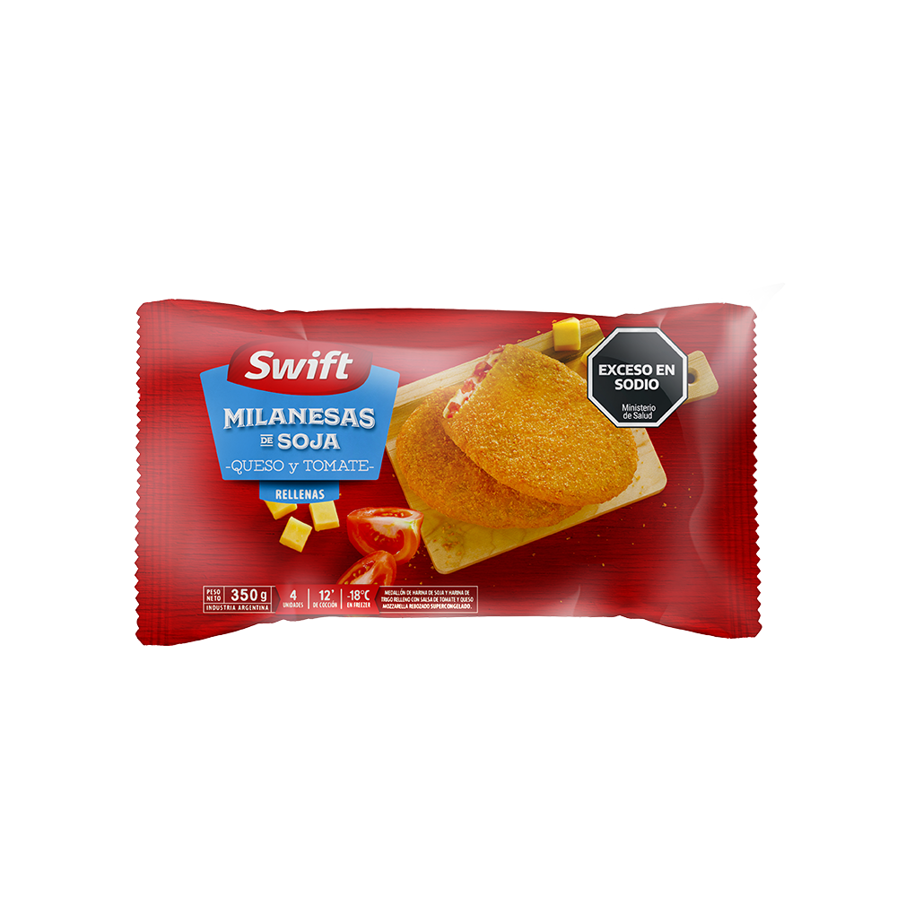 Milanesas de Soja Swift Tomate y Queso 20 Packs de 350gr