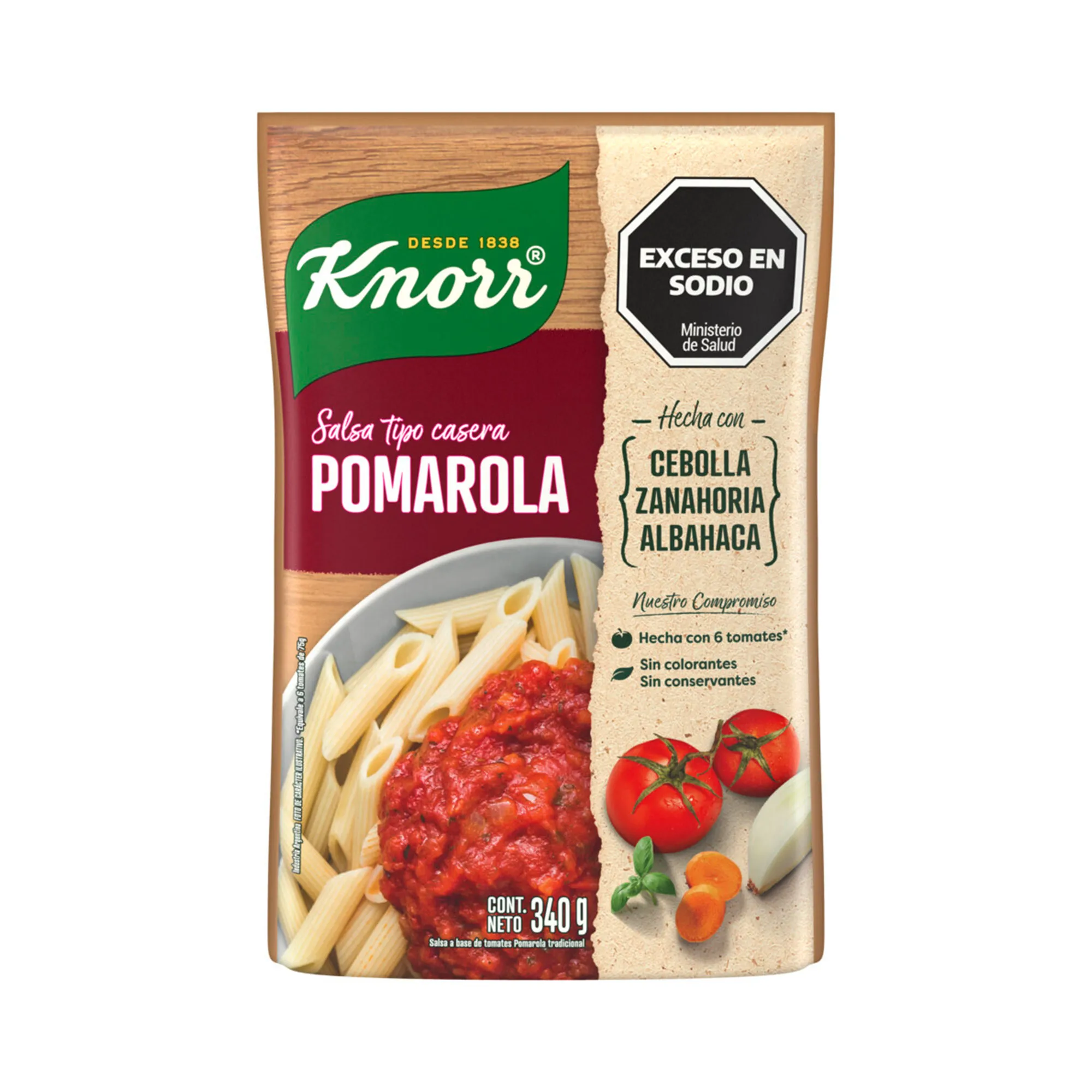 Salsa Knorr Pomarola X 340gr