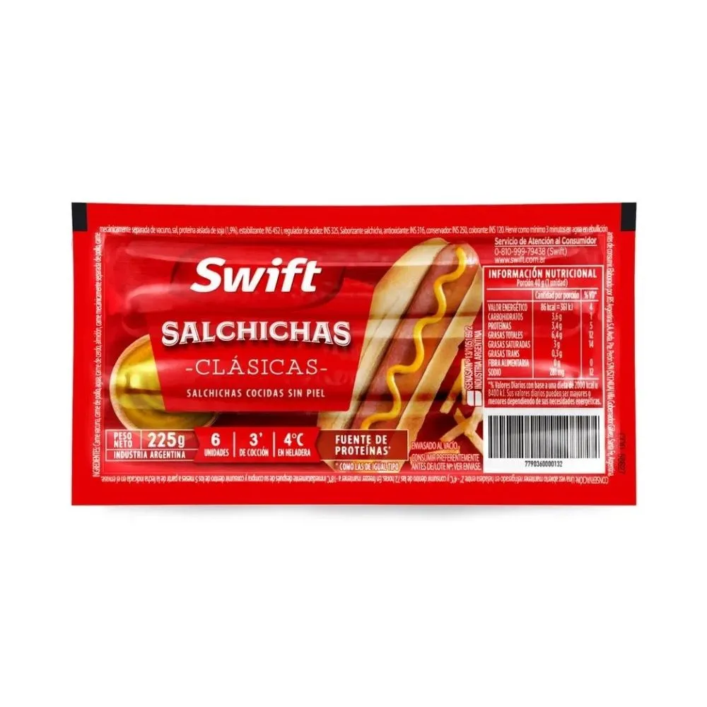 Salchicha X 6 U. Swift