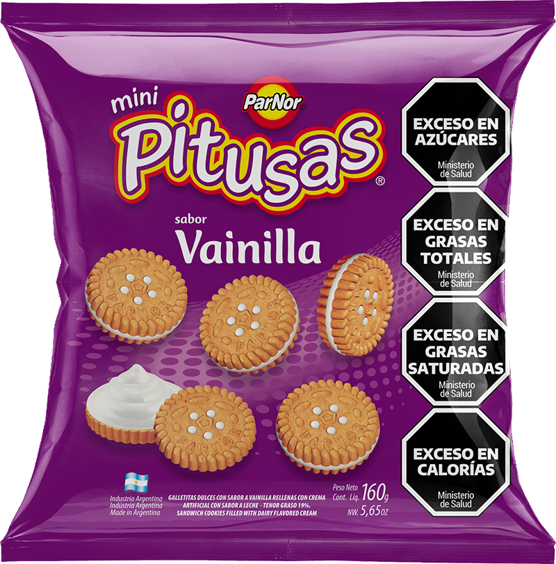 Galletita Pitusas Vainilla X 160Gr