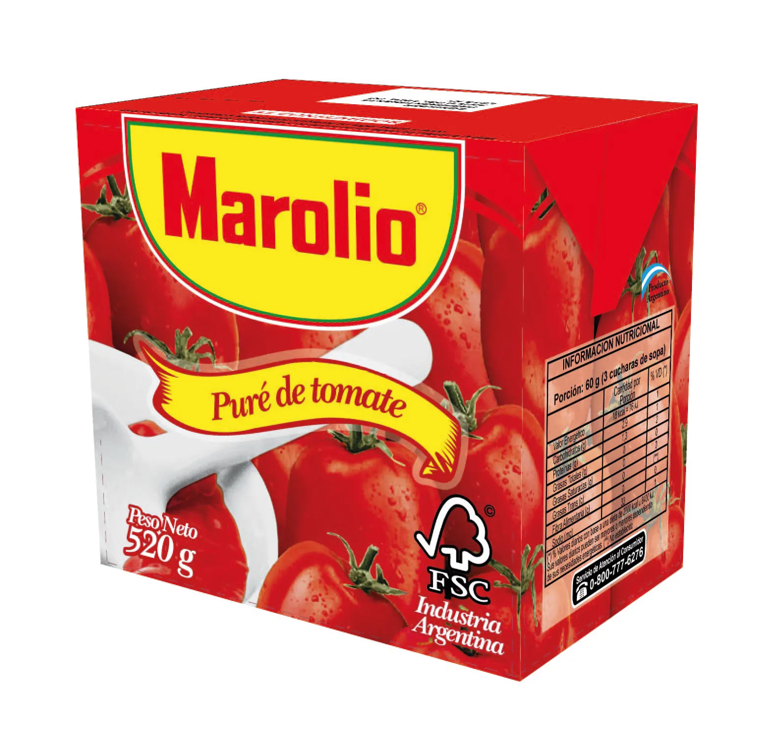 Pure De Tomate Marolio 520 gr