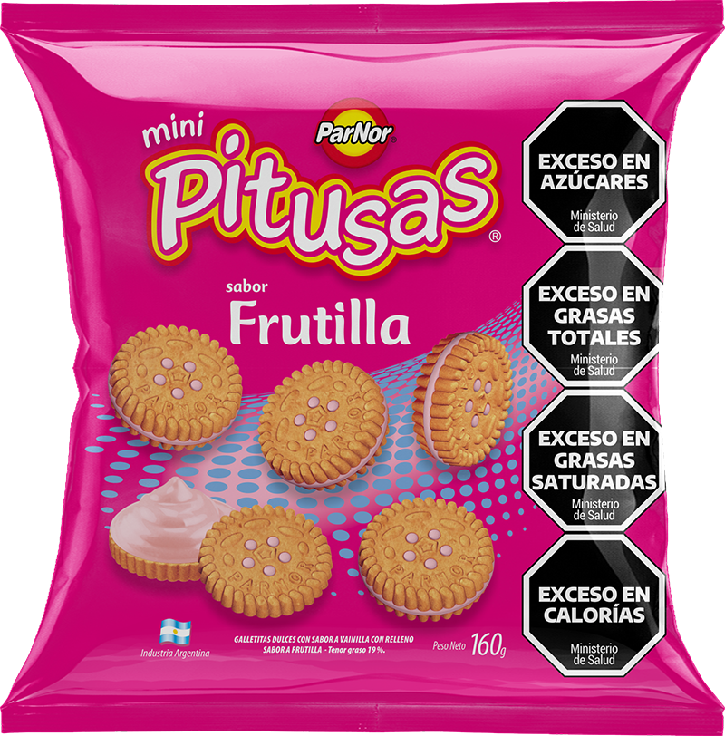 Galletita Pitusas Frutilla X 160 Gr