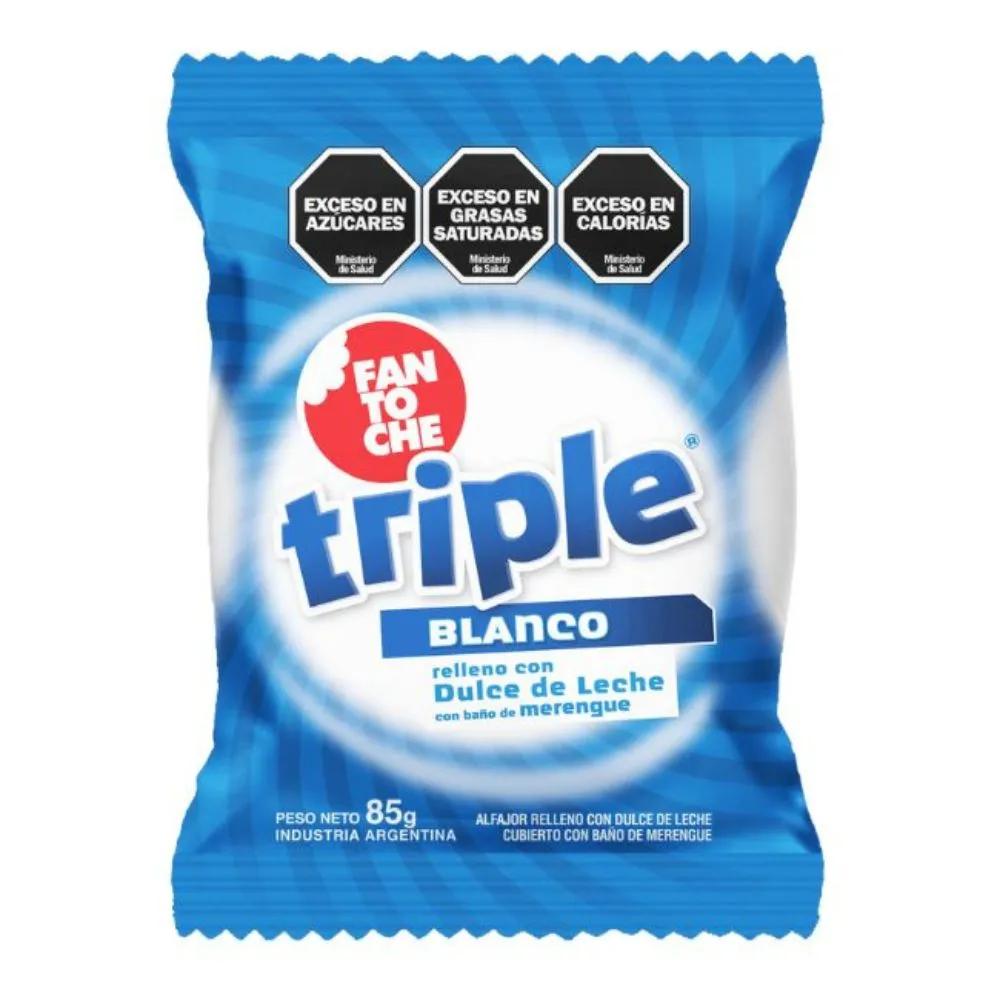 Alfajor Triple Merengue Fantoche 85 Gr.