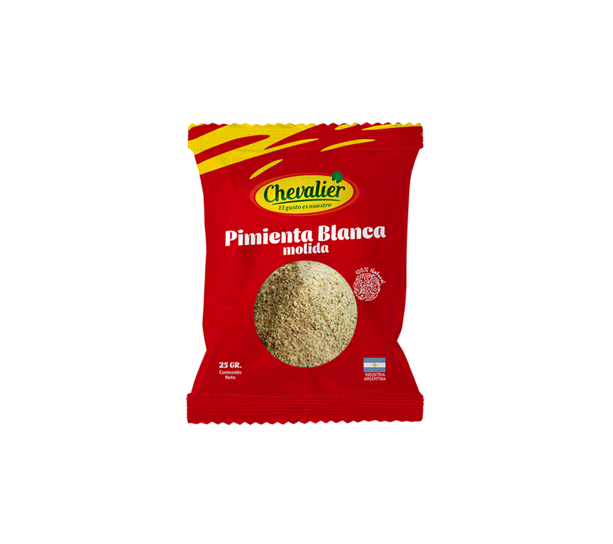 Pimienta Blanca Molida "Chevalier" X 25gr