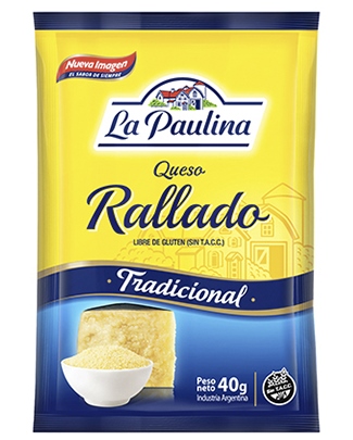 Queso Rallado La Paulina x 40 Grs.