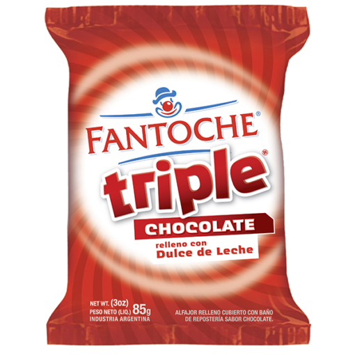 Alfajor Fantoche Triple Chocolate X 85 grs