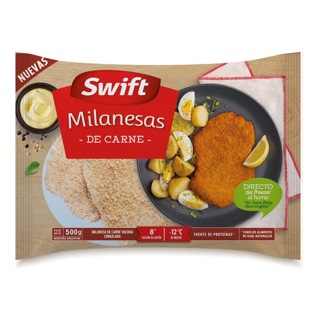 Milanesas de Carne Vacuna Swift 500 grs