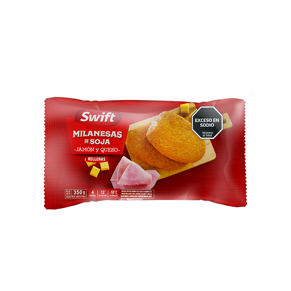 Milanesas de Soja Swift Jamon y Queso